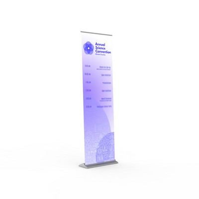 24"x80" Premier Retractable Vinyl Banner Stand