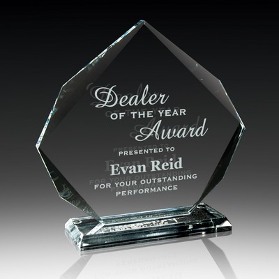 Faceted Crystal Award 6.25"