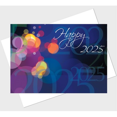 Happy 2025 New Year Greeting Card