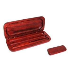 Rosewood 3 Slot Pen Box