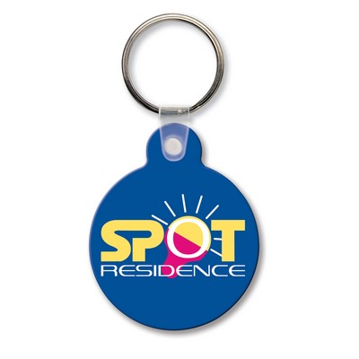 Round Key Tag w/Tab (Spot Color)