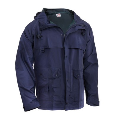 Navy Blue Microlite Rain Jacket - 2X-Large to 3X-Large