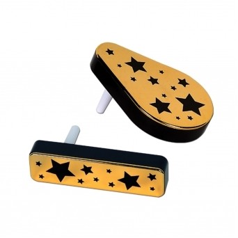 Black & Gold Plastic Metallic Noise Makers