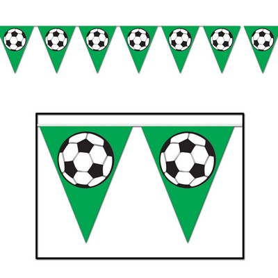 Soccer Ball Pennant Banner