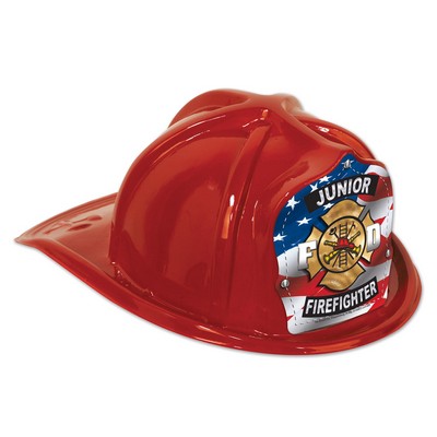 Red Plastic Jr. Firefighter Hat