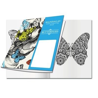 Mandalas Adult Coloring Book (Butterflies)