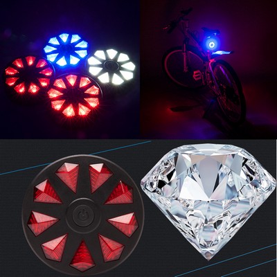 Diamond Circle Bicycle Taillight