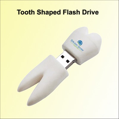 Tooth Shaped Flash Drive - 128 MB