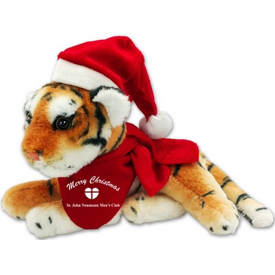 Christmas 8" Stuffed Jungle Animal - Bengal Tiger