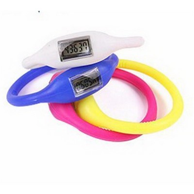 Silicone Pedometer Bracelet