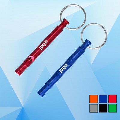 2 5/8'' L Whistle w/ Key Ring