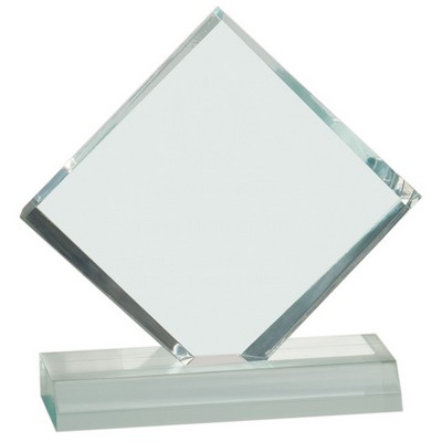 Jade Diamond Jewel Beveled Acrylic Award (4" x 4")