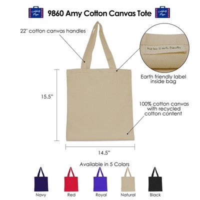 Amy Cotton Canvas Natural Tote (Eco-Friendly)