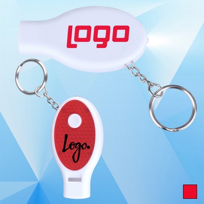 Whistle Key Chain w/Light