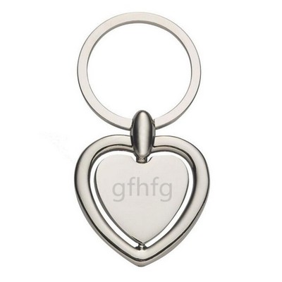 Heart Shape Spin Keychain