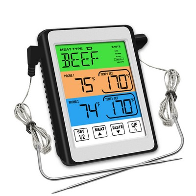 Touchscreen Color Lcd Bbq Thermometer For Grilling