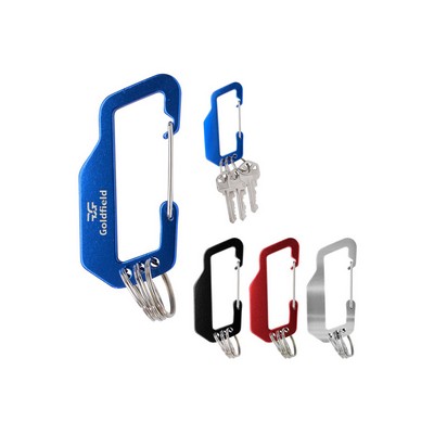 Aluminum Carabiners With Triple Split Ring