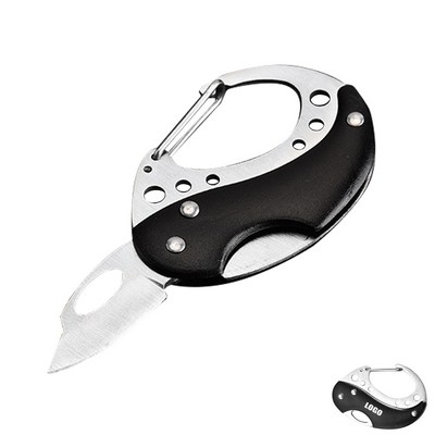 Egg Shaped Knife With Carabiner