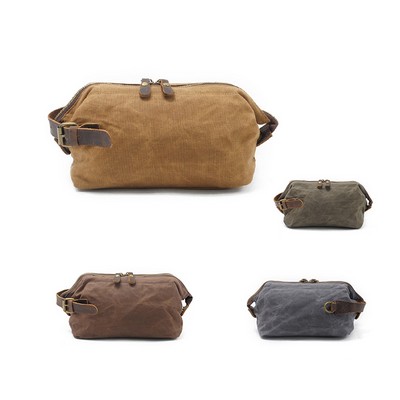 Waxed Canvas Toiletry Bag