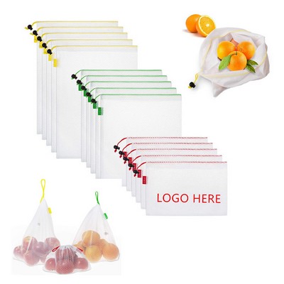 Eco-friendly Reusable See-Through Mesh Produce Bags