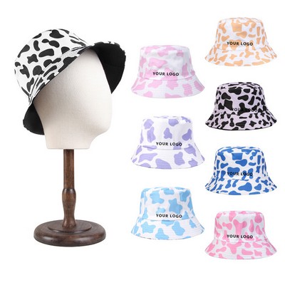 Unisex Cow Print Bucket Hats