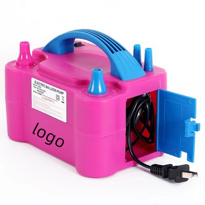 Electric Portable Dual Balloon Blower Pump Inflation for Decoration, Party