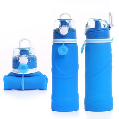 19OZ.Silicone Collapsible Sports Water Bottle