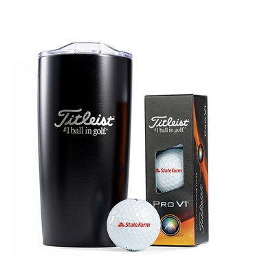 Titleist® 3-Ball & Tumbler Set (Stock)