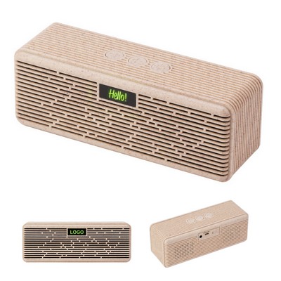 Wheat Straw Wireless Speaker