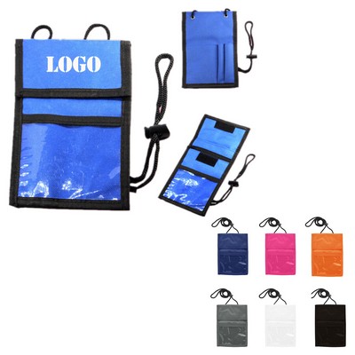 Halter Nylon Folding Card Pouch Id Bag