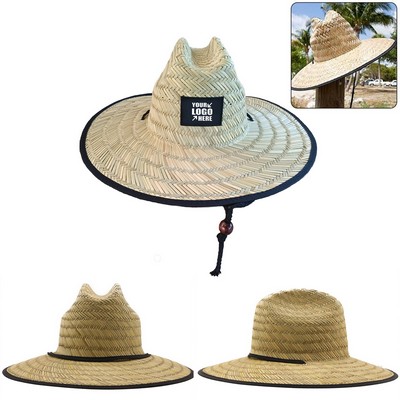 Custom Patched Straw Hat