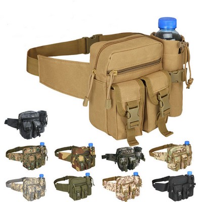 Tactical Waist Bag With Bottle Holder