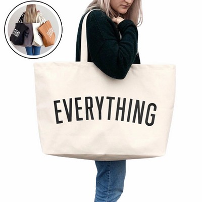 Heavy Duty Large Canvas Tote Shoulder Bag