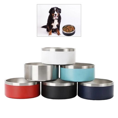 Premium 64 Oz Stainless Steel Dog Bowl