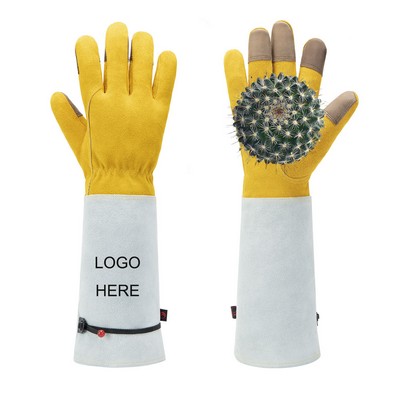 Leather Work Gardening Gloves