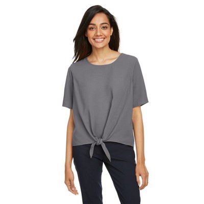 Devon & Jones Ladies' Perfect Fit™ Tie-Front Blouse