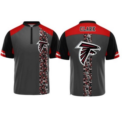 Quarter Zip Sublimated Short Sleeve Shirt