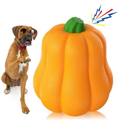 Squeaky Pumpkin Pet Teething Toys