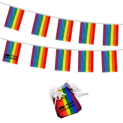 Pride Decor Rainbow String Flags