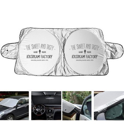 Sun and Snow Car Windshield Protection Cover