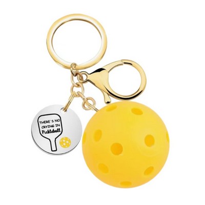 Pickleball Ball Keychain