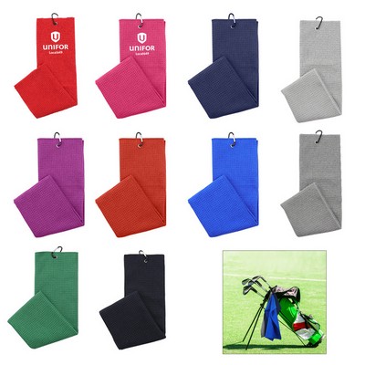 Microfiber Waffle Golf Towels