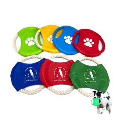 Flying Disc Dog Rope Toy