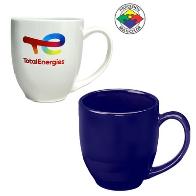 14oz Cobalt Blue Vitrified Bistro Mug (Screen Printed)