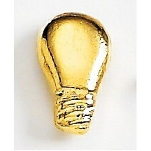 Light Bulb Marken Design Quick Ship Cast Lapel Pin (1/2")