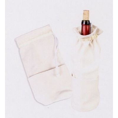 Natural Canvas Wine Carrier Bag