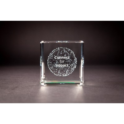 Beveled Cube Award (3 1/8 x 3 1/8 x 3 1/8")