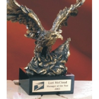 10" Cast Resin Economical Eagle Award w/Base