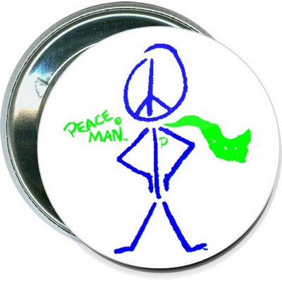 Causes - Peace Man - 2 1/4 Inch Round Button