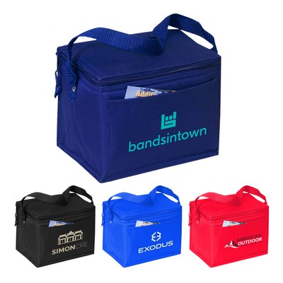 6 Pack Polyester Cooler Lunch Bag